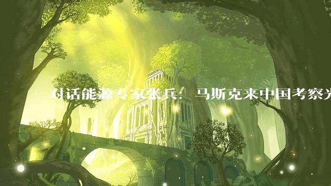 对话能源专家张兵：马斯克来中国考察光伏“走对地儿了”，中国光伏就是世界第一_发电_电池_效率